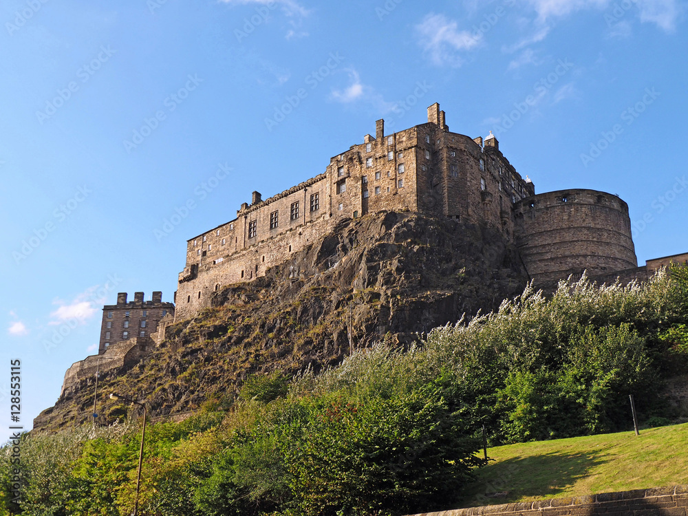 Edinburgh castle viewed from the south