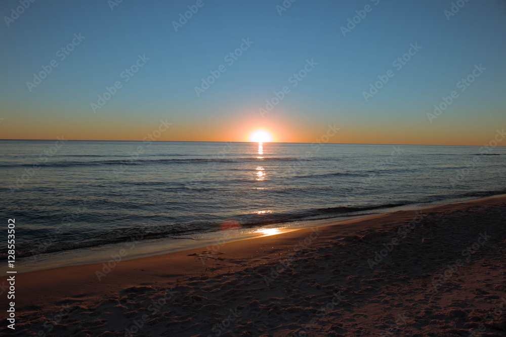 Naklejka premium Beautiful Beach Sunset in Panama City Beach, Florida