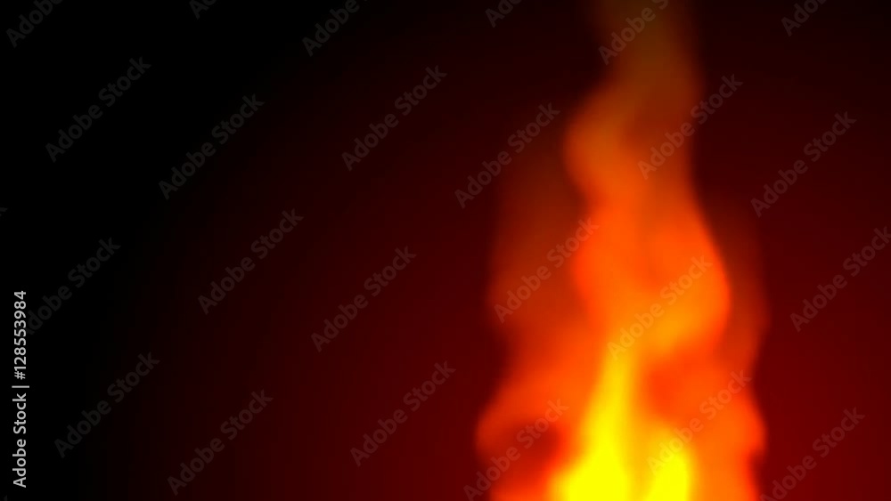 Abstract flame animation on red background Abstract flame animation on red background