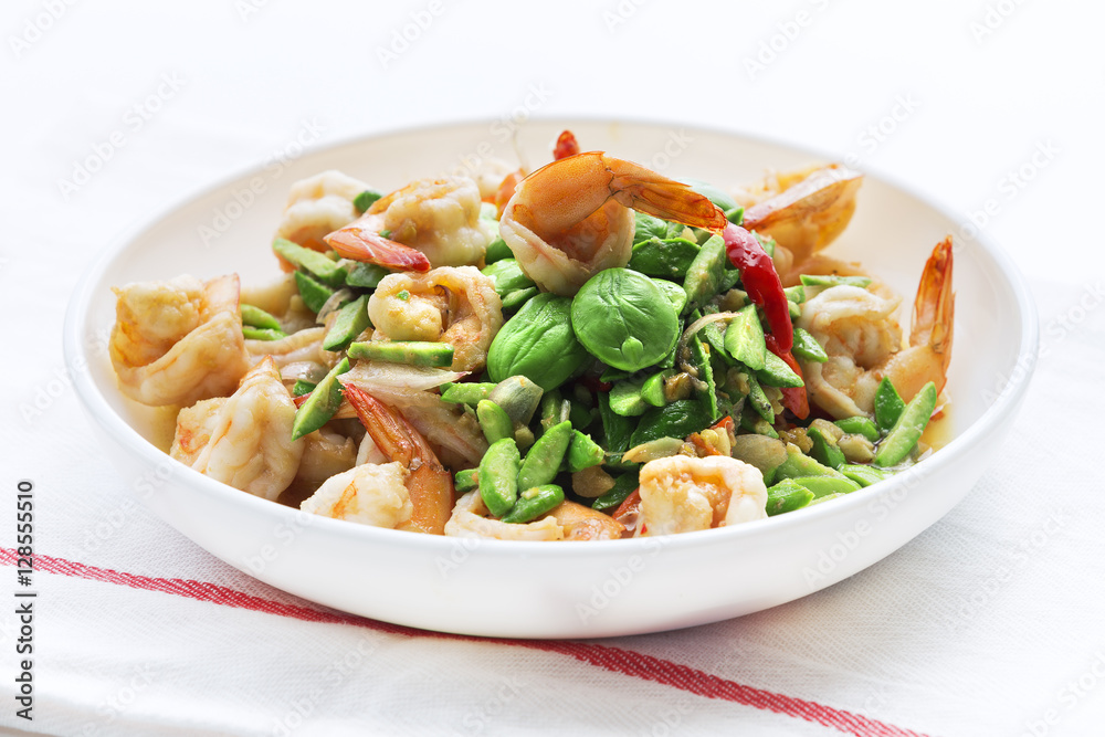 Stink Beans or Sato fried with Shrimp Stink Beans or Sato fried with Shrimp