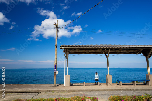 下灘駅／海に近い駅（愛媛県伊予市双海町）
