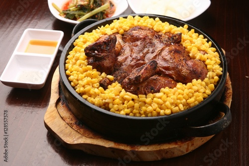 누룽지통닭, nurungji tongdak, crust of overcooked rice