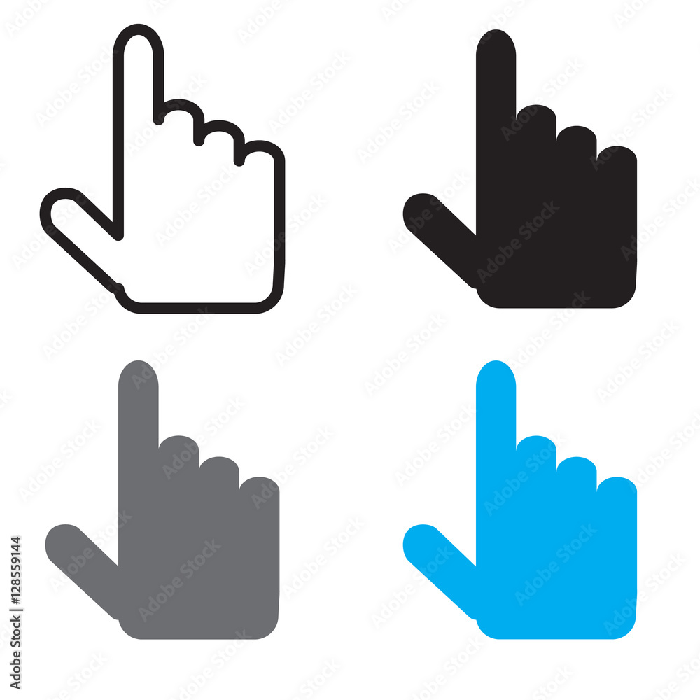 Obraz premium cursor icon flat design style. cursor sign.