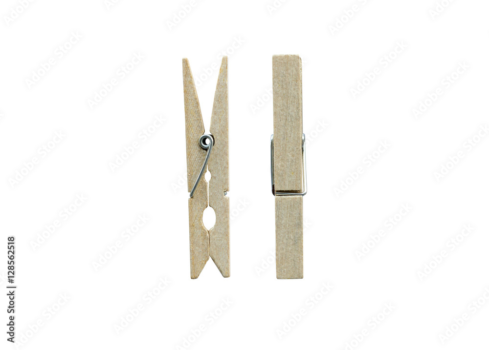 wooden cloth pegs isolated on white background wooden cloth pegs isolated on white background