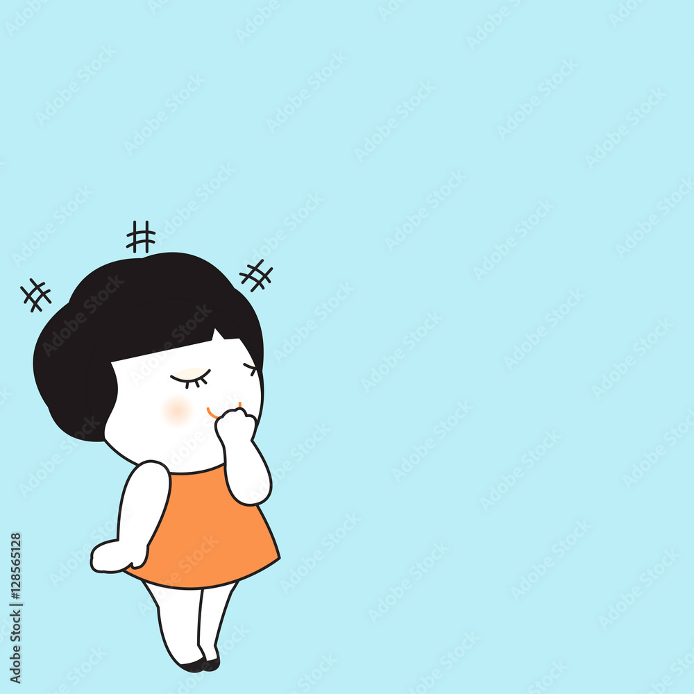 Laugh More Worry Less Character Paper Note illustration Laugh More Worry Less Character Paper Note illustration