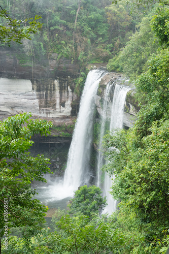 Huai Luang Waterfall at Ubon Ratchathani in Thailand Asia © num