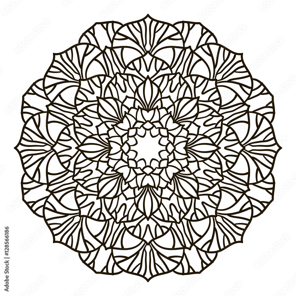 Mandala. Ethnic decorative element. Mandala. Ethnic decorative element.