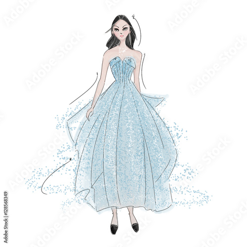Blue Glamorous Dress