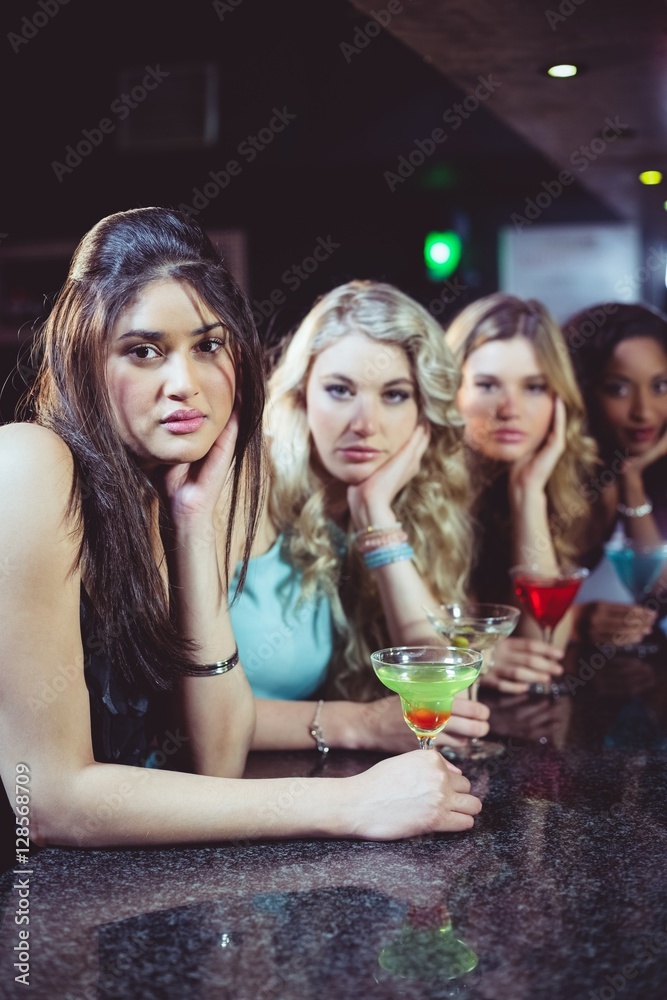 Portrait of friends having a drink