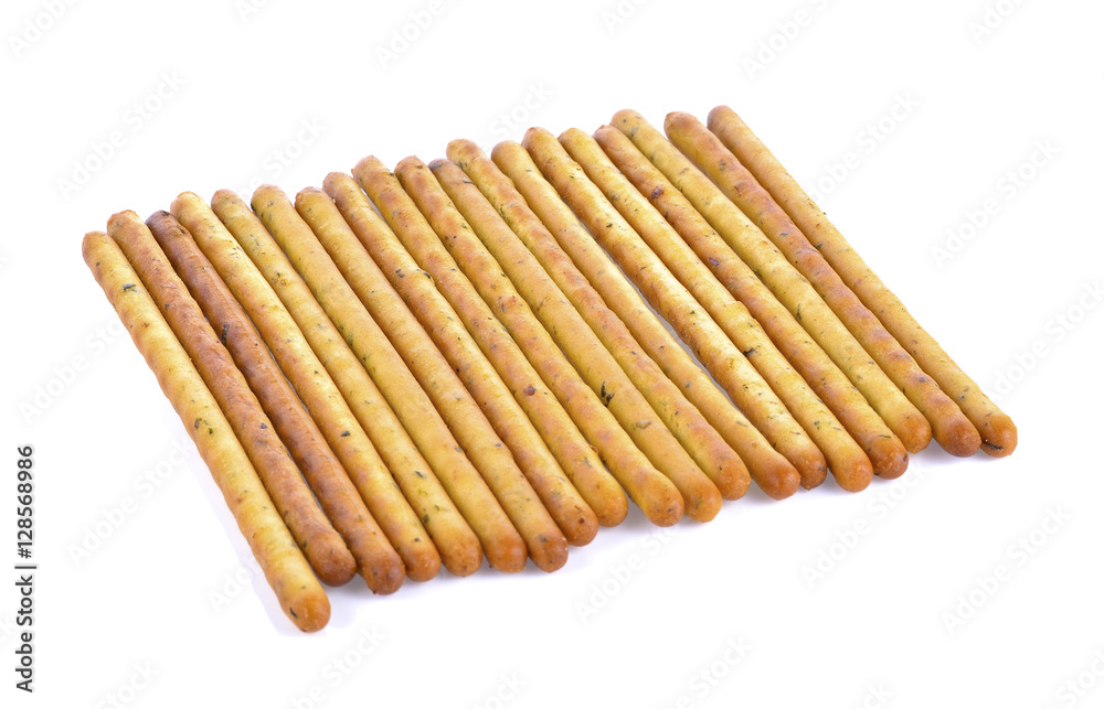 bread sticks isolated on a white background