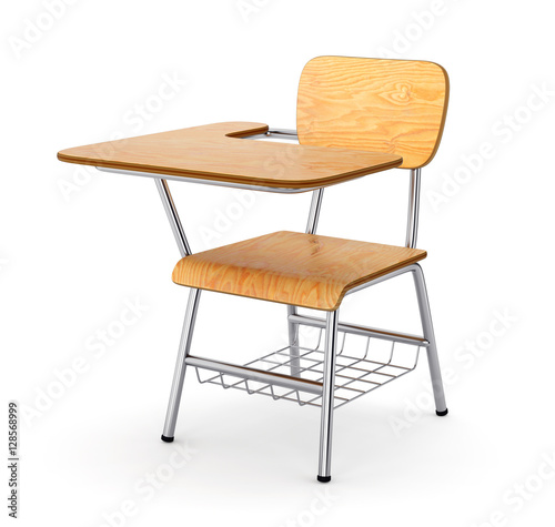 Fototapeta Naklejka Na Ścianę i Meble -  Wooden school desk