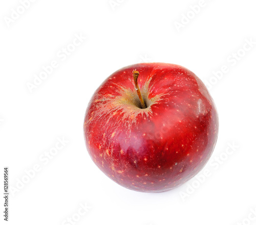 one apple isolated on white backdrop