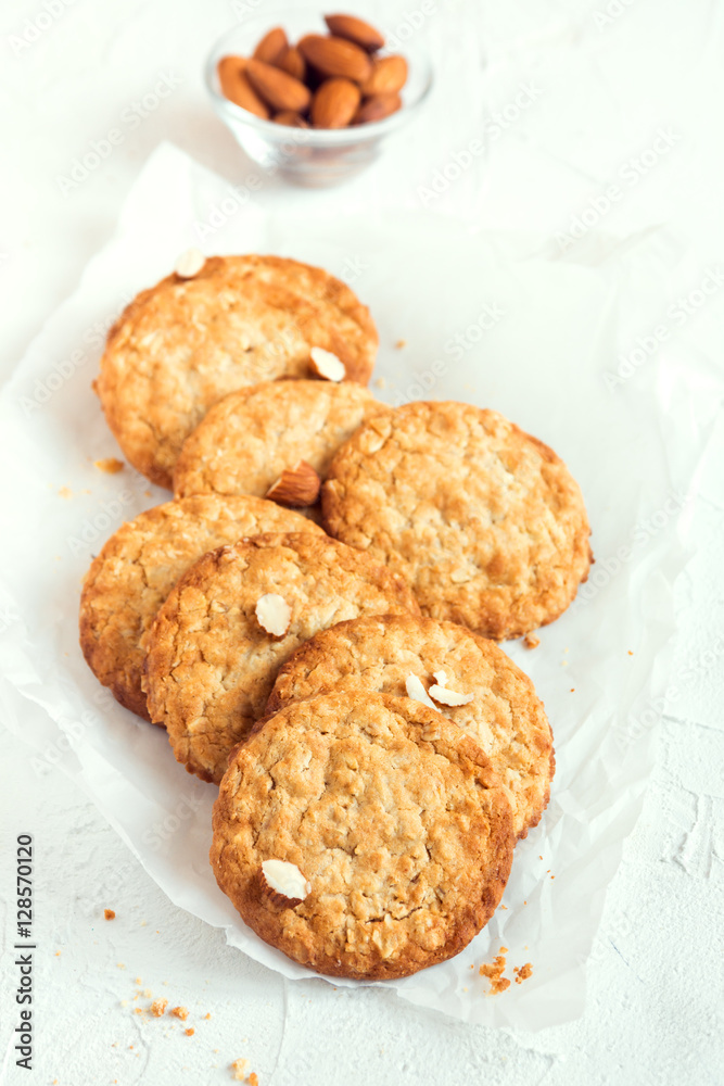 Homemade almond cookies
