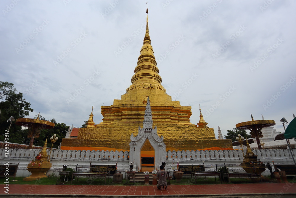 Fototapeta premium Wat Phra That Chae Haeng Temple in Nan,Thailand