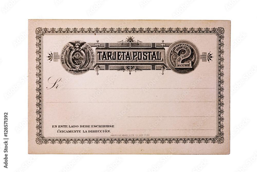 Fototapeta premium Vintage postal card