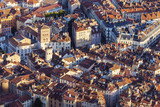 Grenoble architecture - aerial panorama