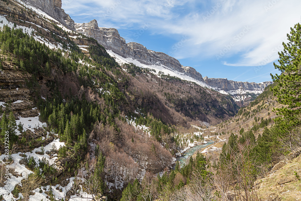 Valley Ordesa in Huesca, Spain