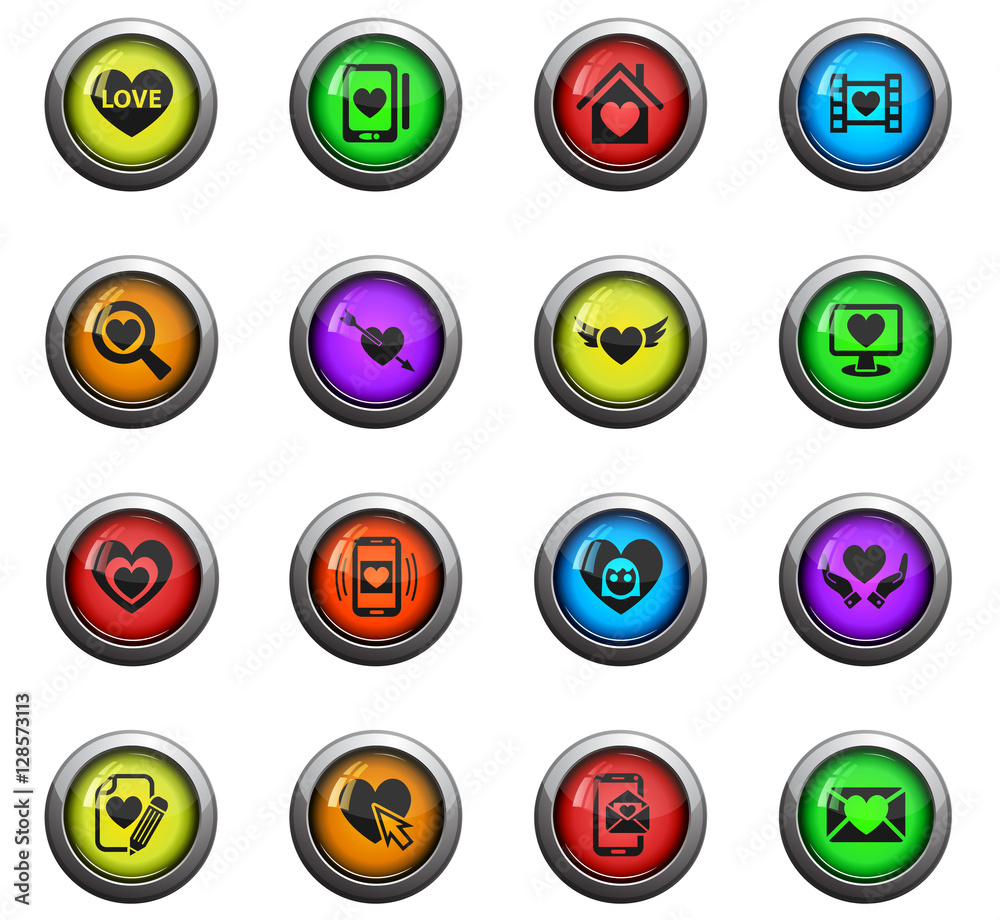 love icon set love icon set
