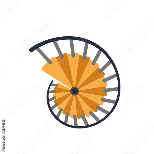 Spiral Staircase Vector Icon