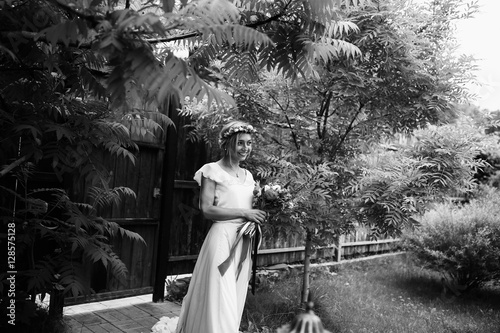 Pretty young girl on her wedding