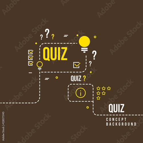 Quizzes, school exam quiz vector abstract background