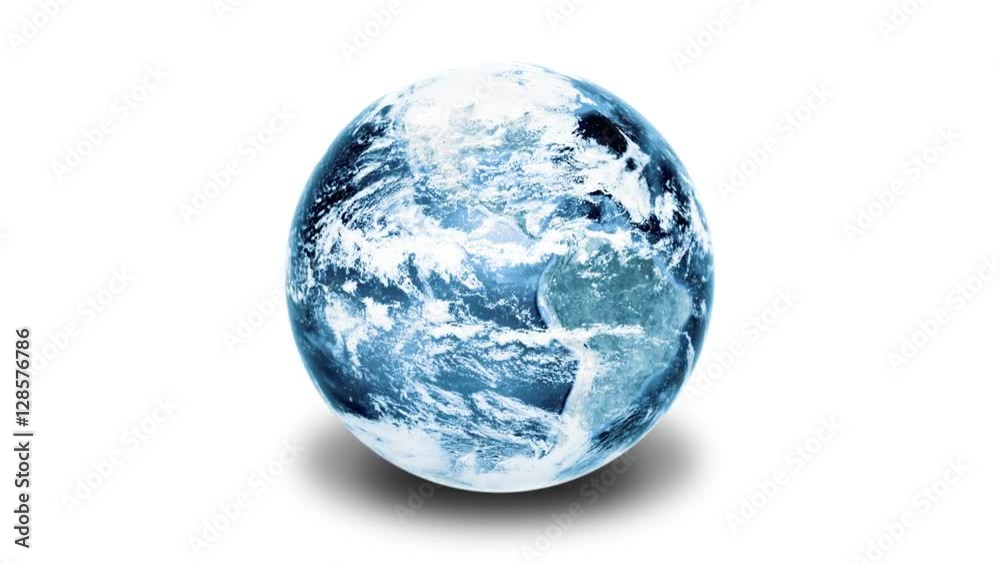 Orbiting earth entering ice age Orbiting earth entering ice age