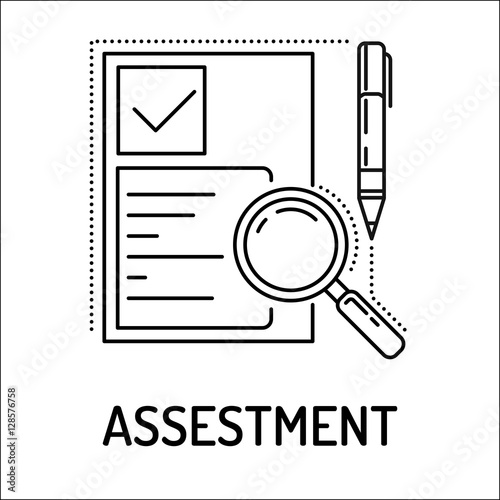 Assestment Line Icon