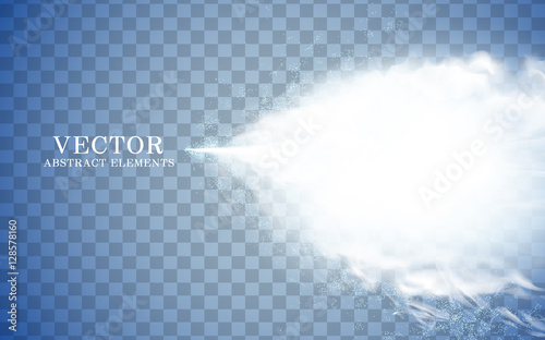 mist effect and icy cone