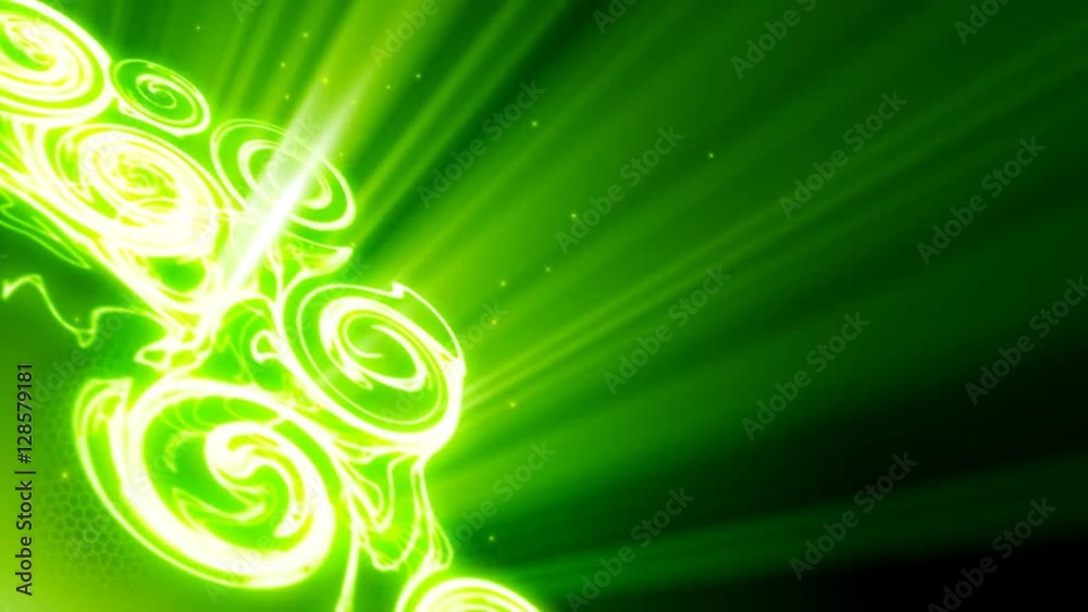 Green abstract shapes slowly moving Green abstract shapes slowly moving