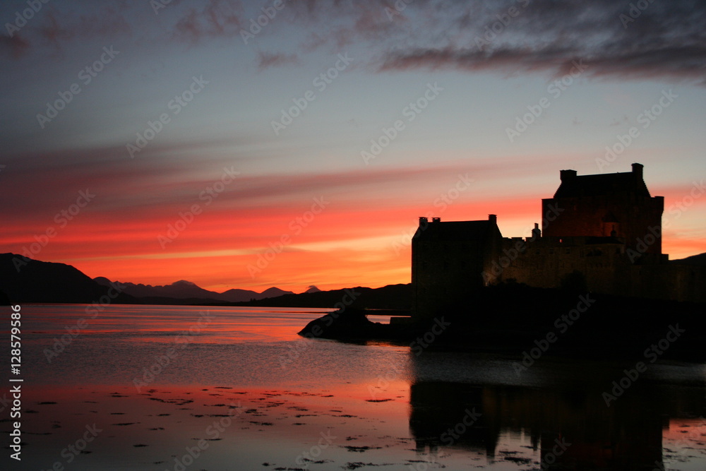 Sunset at Eilean Donan Castle