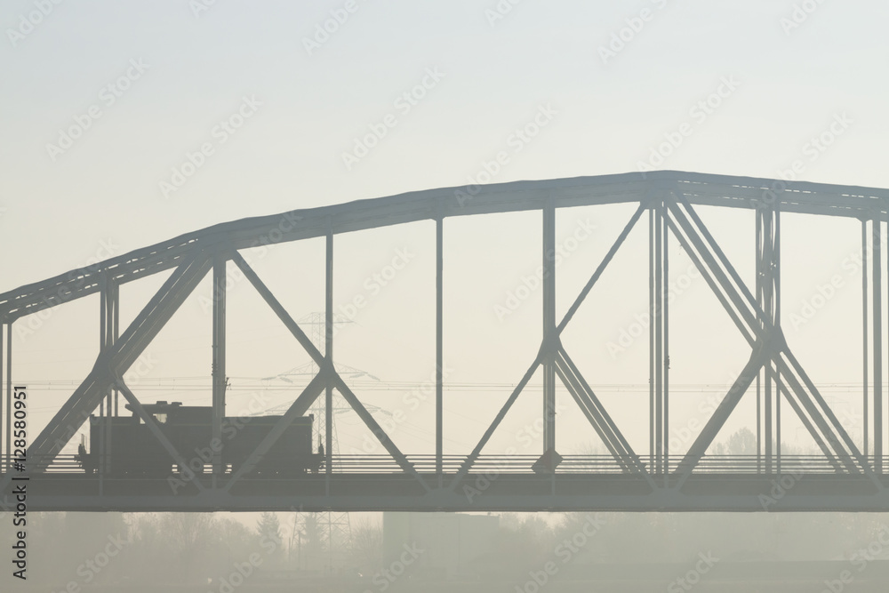 Locomotive on a Bridge