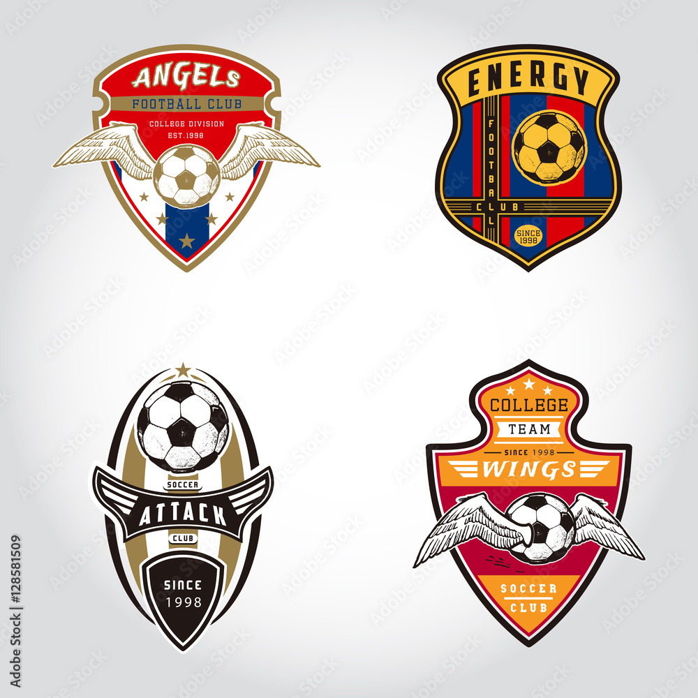 80+ Soccer Football Vector Badges T Shirt Design Templates Illustrations,  Royalty-Free Vector Graphics & Clip Art - iStock