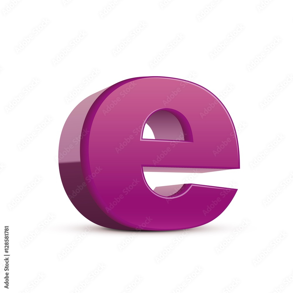 E Symbol Purple