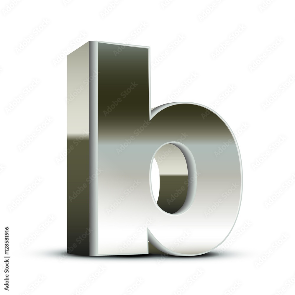 lowercase steel letter B
