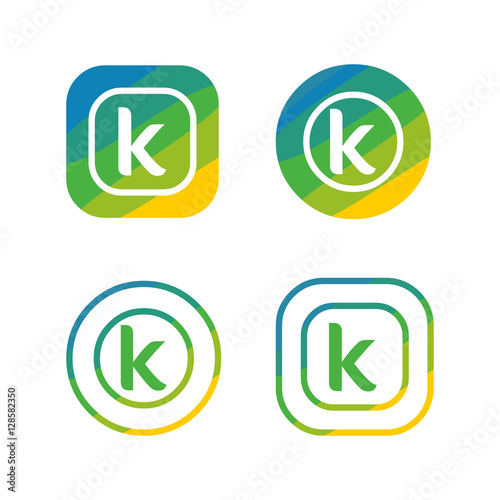 Free Download letter K nature logo - GFXLoad