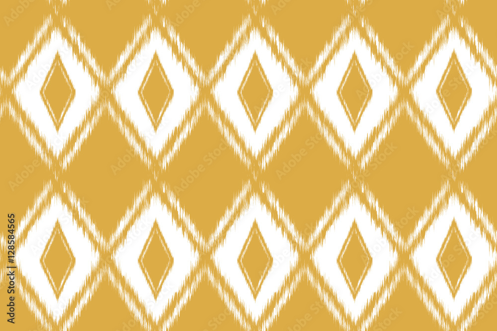 Naklejka premium Seamless pattern Tribal Art Ikat