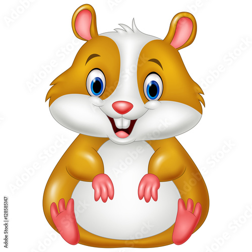 Cute hamster cartoon