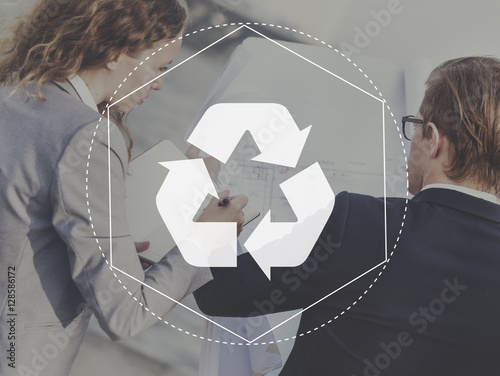 Recycle Biodegradeable Solution Empower Graphic Concept