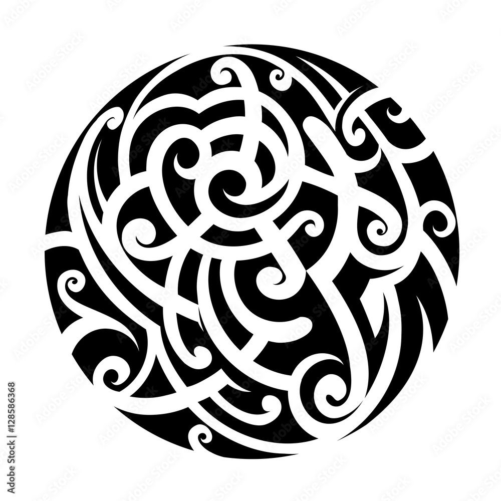 Maori style tattoo Maori style tattoo