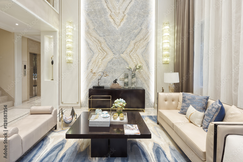 interior of modern living room Stock Photo | Adobe Stock