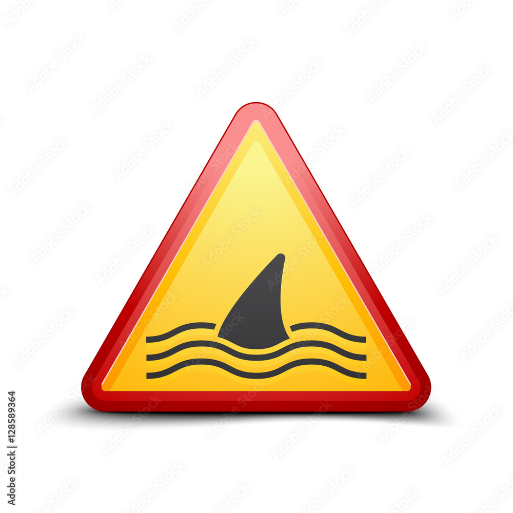 Shark Area sign