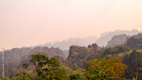 mountain View Landscape in Khammoun Laos  photo