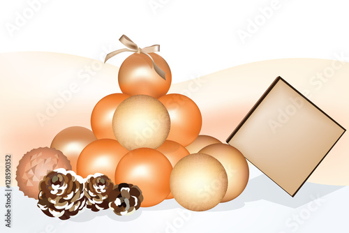 Vector New Year decor card