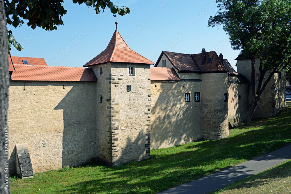 Stadtbefestigung von Weissenburg in Bayern