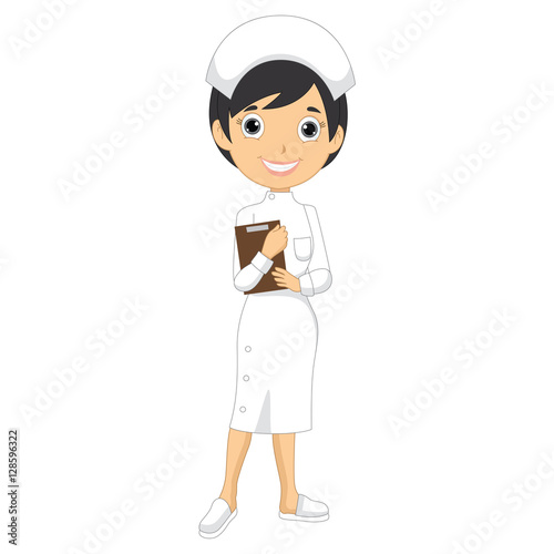 Vector Illustration Of A Nurse