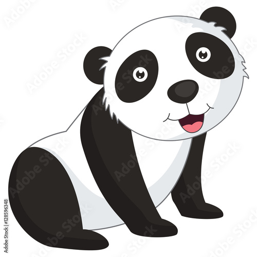 Fototapeta Naklejka Na Ścianę i Meble -  Vector Illustration Of Cartoon Panda