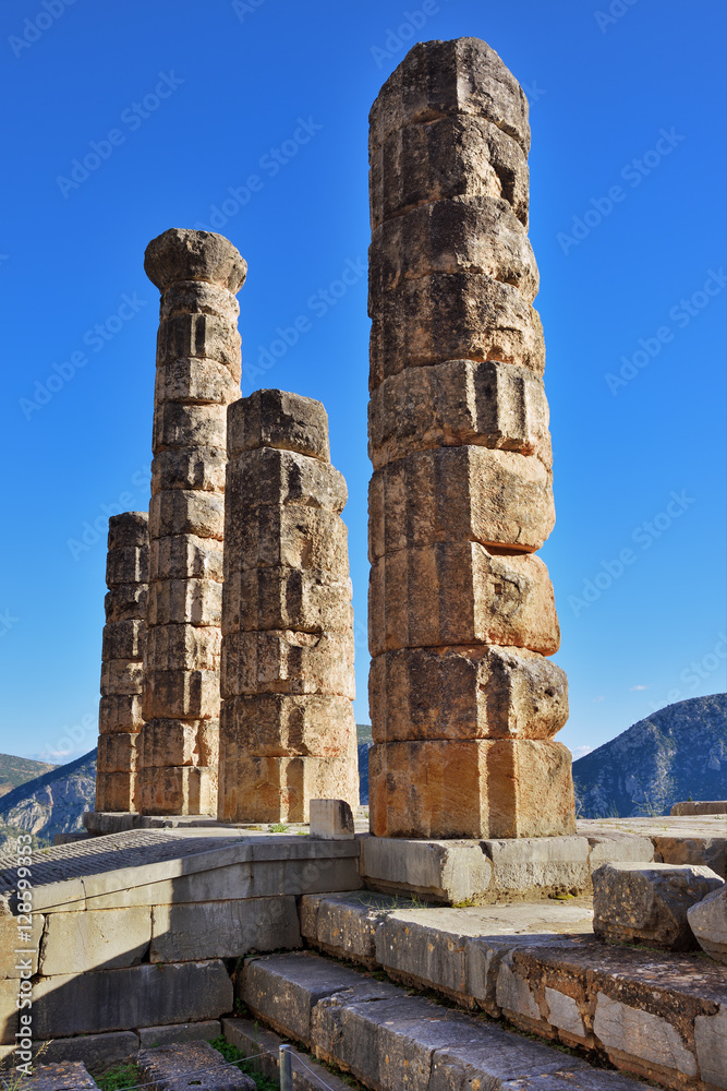 Apollo Temple in Delphi, Greece