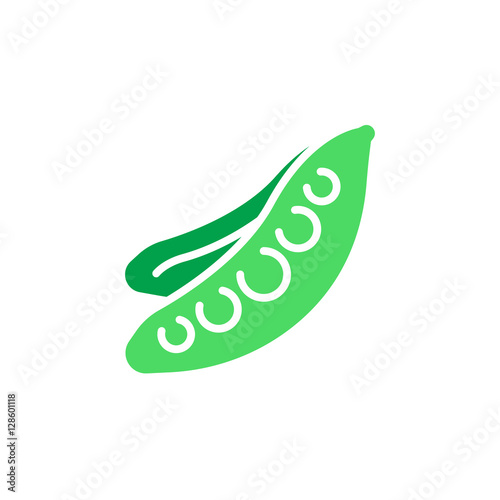 Peas icon vector, filled flat sign, solid colorful pictogram isolated on white, logo illustration