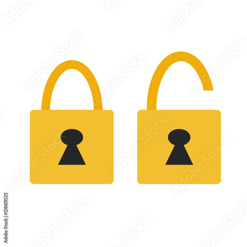 Locked and unlocked icon.