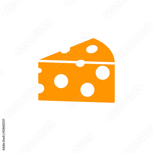 Cheese icon vector, filled flat sign, solid colorful pictogram isolated on white, logo illustration